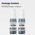 thumbnail image 3 of wqlpp-GI-25 Gi25 Recharges d'Encre Compatibles pour Imprimante Canon MAXIFY GX1020 GX2020 Multipack (Noir*2), 3 of 4
