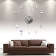thumbnail image 2 of VerPetridure Frameless DIY Wall Mute Clock 3D Mirror Surface Sticker Home Office Decor, 2 of 6
