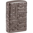 thumbnail image 3 of Zippo 46312 Reverse Carve Zippo Design Black Ice Windproof Lighter, 3 of 10