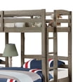 thumbnail image 4 of Lit Superposé Triple Simple Tenn - Table de Nuit Intégrée et Port USB - Bois Gris, 4 of 6