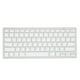 thumbnail image 4 of Teclado inalámbrico inglés tailandés bilingüe portátil elegante ultrafino teclado de ordenador blanco plateado, 4 of 8
