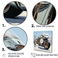 thumbnail image 3 of Designart "Speedster From The Future" Motorcycle Canvas Art Print, 3 of 7