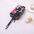 thumbnail image 1 of Cartera de lona de tres capas para mujer, cartera larga, bolso de mano para mujer, monedero de gran capacidad, bolso informal para teléfono móvil, 1 of 6