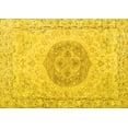 thumbnail image 1 of Ahgly Company Indoor Rectangle Persian Yellow Traditional Area Rugs, 5' x 7', 1 of 4
