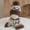Coffee, variant on Eltusu Girls Hats and Scarves Sets, Outdoor Knitting Cotton Thermal Beanies and Scarves Sets 2-9 T Size Knitting Cotton