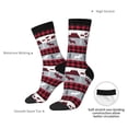 thumbnail image 4 of Pofeuu Buffalo Plaid Forest Print Crew Socks, Adult Running Hiking Socks for Youth and Adult, 4 of 6