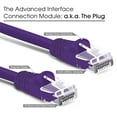 thumbnail image 2 of Huetron™ 5-Pack Cat 5e Ethernet Snagless RJ45 Patch Computer LAN Network Cord Cable (6 ft/PURPLE)), 2 of 6