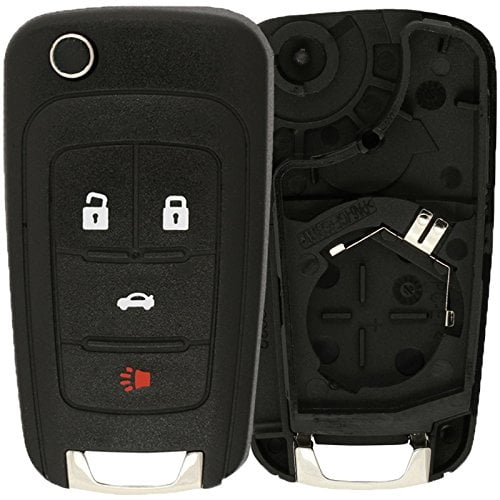 Beefunny Replacement Remote Control Car Key Shell Case Fob 3+1 Button for GMC Chevrolet M3N-32337100 2