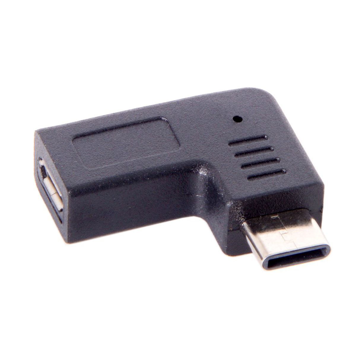 90 Degree Angled Type USB-C Type-C Female to Micro USB 5Pin Male Data Adapter 