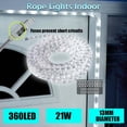 thumbnail image 3 of Luces LED tipo cuerda FOEERS de 10 m, blancas, para exteriores, impermeables, 110 V, 3 of 9