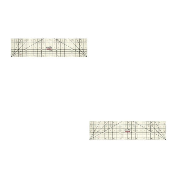 2 Pack Ironing Board Hem Ruler Sewing Tool Measuring