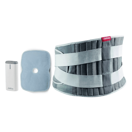 Sunbeam SelectRelief Extended Therapy Heating Pad Back Relief Bundle | Heated Back Brace with Extra Gel Pack and Power Bank
