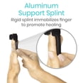 thumbnail image 2 of Férula para dedo - Soporte para el medio, el meñique, el puntero, el anillo y el pulgar - Incluye correa para la palma - Enderezar los dedos curvados o rotos, 2 of 5