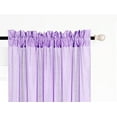 thumbnail image 4 of Gorgeous Home Linen 2pc MR2 Lilac Rod Pocket Window Curtain Semi-Sheer Light Filtering 54" wide X 95" Set of 2, 4 of 5