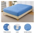 thumbnail image 6 of Diamond Grid Mattress Protector KING Size, Waterproof Bed Cover - Hypoallergenic, Dust Mite Proof - Cooling & Breathable, Fitted Sheet Style, 16-Inch Pocket, 6 of 8