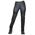 thumbnail image 4 of Summer Pants for Women Motorcycle Riding Pants Protective Thickened Tear Leg Guards With Padded Knee For Casual Sports Outdoor Adventure Waist Pant French Women Side Strip Wool Track Black L, 4 of 9