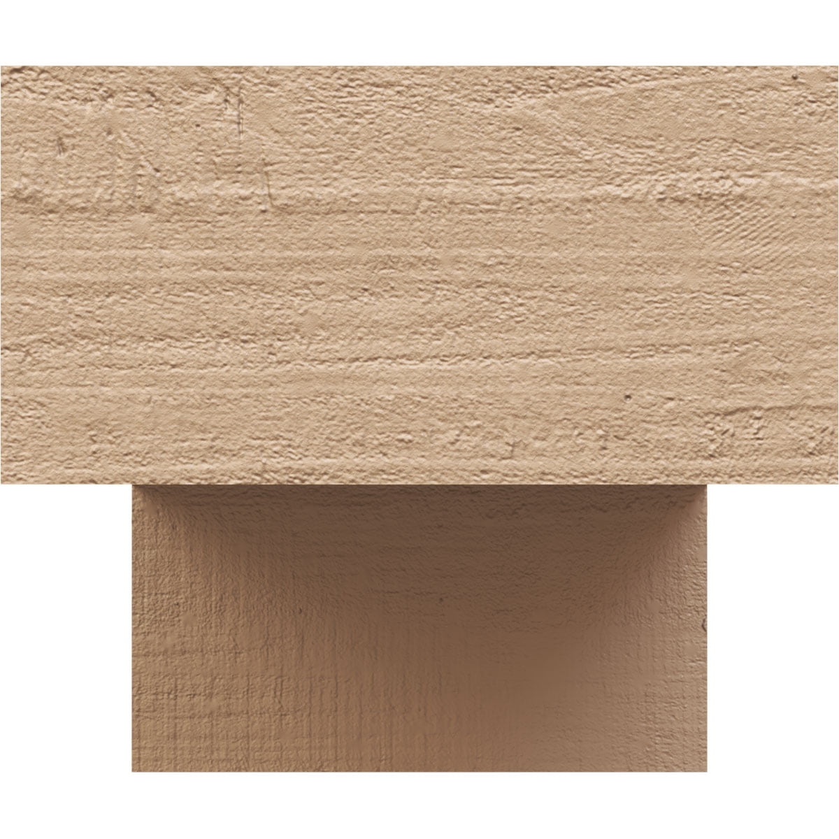6"W x 12"D x 6"H Wide Chapel Hill Rough Cedar Woodgrain TimberThane Corbel, Primed Tan