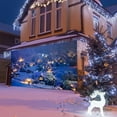 thumbnail image 5 of 16x 7ftChristmas Garage Door Decoration Background Xmas Winter Rustic Village Night View Scenery Backdrop Retro Xmas Tree Forest Banner for Christmas Happy New Year Party Outdoor Indoor Banner Cover, 5 of 5