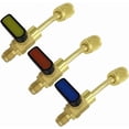 thumbnail image 1 of 3 Piece Air Conditioning Refrigerant Angled Ball Valve 1/4 Inch SAE HVAC R410A R134A Charging Hoses, 1 of 4