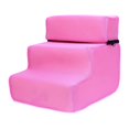 thumbnail image 2 of Maoww Portable Washable Pet Dog Stairs Ladder Ramp 3 Steps for Indoor Pink 35 x 30 x 30cm 1Set, 2 of 6