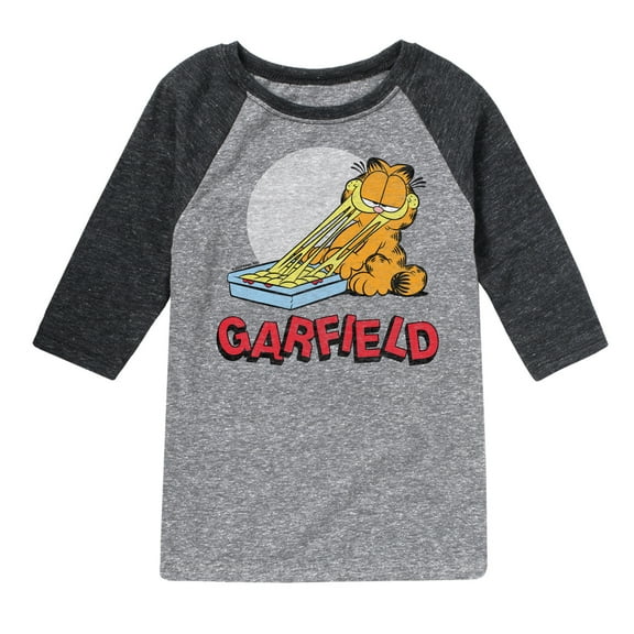 Garfield - Garfield Lasagna Logo - Toddler & Youth Raglan Graphic T-Shirt