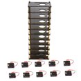 thumbnail image 1 of Carcasa de acrílico negro con ventilador para disipador de calor para Raspberry Pi 3b + / 3b / 2b / 2b + 10Layer Sunnimix Carcasa de acrílico con ventilador, 1 of 8