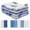 White & Blue, variant on Soimoi 8 Pc Fat Quarter Bundle,Asian BlockPrint 18"x 22"DIY Patchwork-100% CottonPre-Cut Quilting Fabric White & Blue