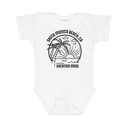 

Inktastic Summer Vacation Mode Santa Monica Beach California Gift Baby Boy or Baby Girl Bodysuit