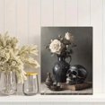 thumbnail image 2 of Gothic Skull White Rose Canvas Modern Abstract Home Bedroom Living Room Wall Decor Hanging Art, 2 of 8