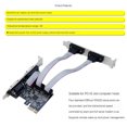 thumbnail image 3 of 25Mbps PCIE Serial Port Expansion Card AX99100 Chip PCIE to Serial Port RS232 Interface 4 Port Expansion Card Riser Card, 3 of 6