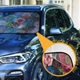 thumbnail image 3 of Yayeee Car Windshield Sun Shade Universal Fit Front Visor Protector, Vibrant Blooming Flowers, 3 of 8