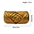 thumbnail image 3 of Kit de bolsa de hilo islandesa metálica y brillante Hilo grueso y suave para bolsas de ganchillo hechas a mano Material de punto para hacer y decorar bolsos personalizados, 3 of 9