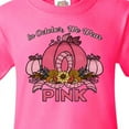 thumbnail image 4 of Inktastic In October We Wear Pink with Ribbon and Pink Pumpkins Youth T-Shirt, 4 of 5