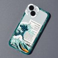 thumbnail image 1 of Funda de teléfono transparente Kanagawa para iPhone 13, 12, 11, 14 Pro MAX, XS, X, Mini, XR, 7, 8 Plus Fivean unisex, 1 of 2