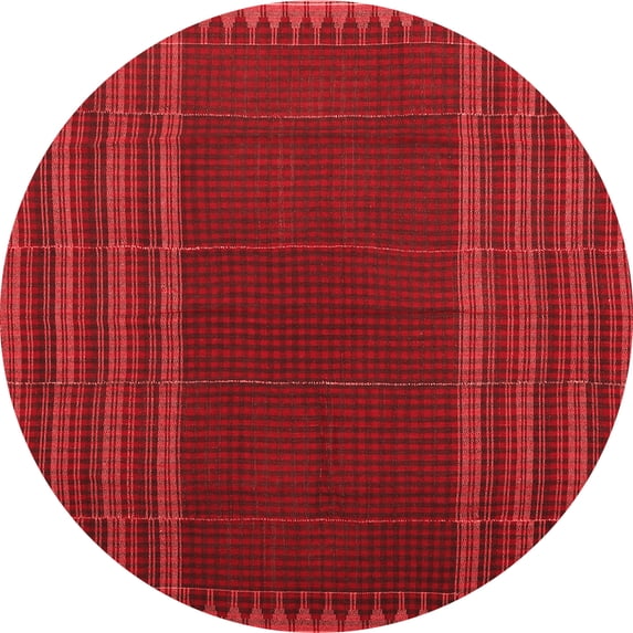 Ahgly Company Indoor Round Oriental Red Traditional Area Rugs, 3' Round