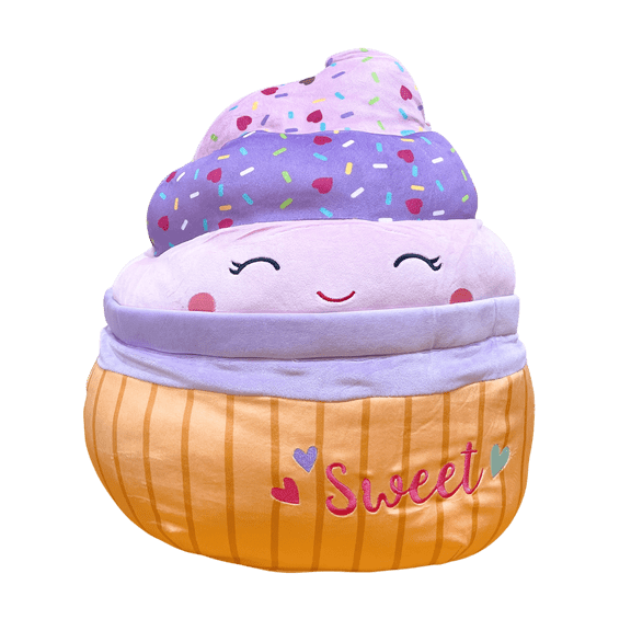 Squishmallows Valentine 12" Kimmie the "Sweet" Cupcake Plush Doll Toy