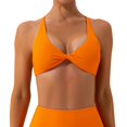 thumbnail image 1 of Sujetador Deportivo Con Cuello Halter Para Mujer/Top Fruncido De Alto Soporte De Impacto Para Fitness Yoga, 1 of 4