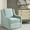 Blue, variant on Swivel Armchair - Grey Fabric, Solid Wood Frame, High Foam, 360° Rotating Black Metal Base For Versatility Chair Fabric Upholstery, Strong High Density Durability