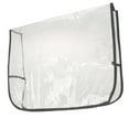 thumbnail image 3 of FITYLE Chair Back Cover Transparent Sturdy Hairdressing Waterproof Styling Chair Professional for Beauty Center SPA Salon Barbershop Black Square S, 3 of 9