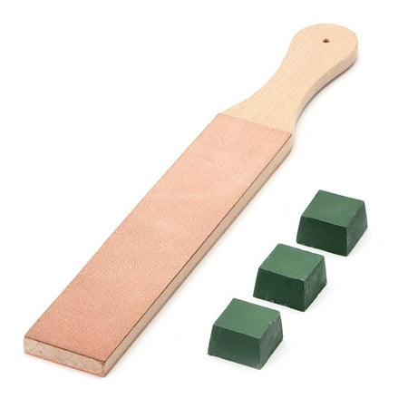 

Portable For Knife Sharpening Sharpening Knives Large Double-sided Leather 14 x 2 Stropping Block Kit With Polishing Compound Knife Strop Set