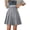 Grey, variant on Women’s High Waist Pleated Midi Skirt Flowy A-Line Long Skirt, Classic Elastic Waist Pleated Skirt Khaki XXXXXL