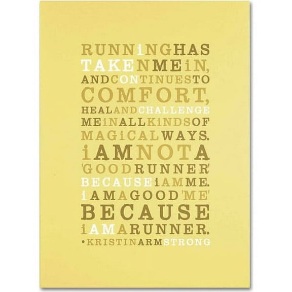 Trademark Fine Art "Strong Runner I" Canvas Art by Megan Romo