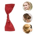 thumbnail image 3 of Unique Bargains 1 Pc Hair Disk Solid Color Bun Holder for Women Red, 3 of 5