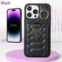 Mantto Crossbody Wallet Case for iPhone 15 Pro Max with Lanyard   Wrist Strap, Premium PU Leather Ring Holder Kickstand Card Slots Shockproof Phone Cover for iPhone 15 Pro Max 6.7" - Black