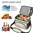 thumbnail image 5 of Lunch Box Pioneer Flower Floral Print Pattern Insulated Lunch Bag for Women Men,Medium Leakproof Lunchbox Cooler Bag Adjustable Strap,10 X 6.7 X 8 Inches, 5 of 6