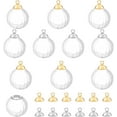 thumbnail image 2 of 12 Sets Glass Ball Pendant 14mm Mini Empty Clear Glass Globe Hollow Clear Glass Ball Dome Bottle Vial Pendant Charms for Pendant Charms Stud Earring Making, 2 of 8