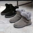 thumbnail image 4 of Coofit Bottes d'Hiver pour Femmes Simples - Bottes de Neige Décoratives à Revers en Fausse Fourrure Bottillons, 4 of 10