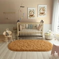 thumbnail image 4 of Alfombra LOCHAS 83x160 cm Ovalada Peluda en Khaki para Dormitorio, 4 of 7