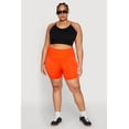 thumbnail image 2 of Womens Plus Size Seamless Biker Shorts, 2 of 5