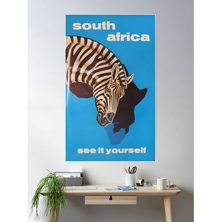 Vintage South Africa Tourism Poster Wall Art, Modern Wall Decor For Living Room Bedroom, 8x12 UNFRAMED